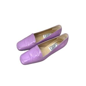 Gianni Versace Vintage Patent Leather Medusa Logo Low Heel Loafer